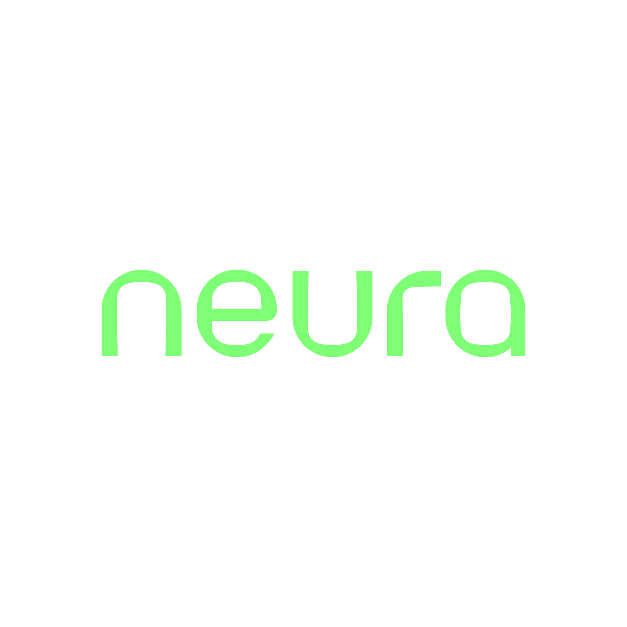 Neura mark, mint on black